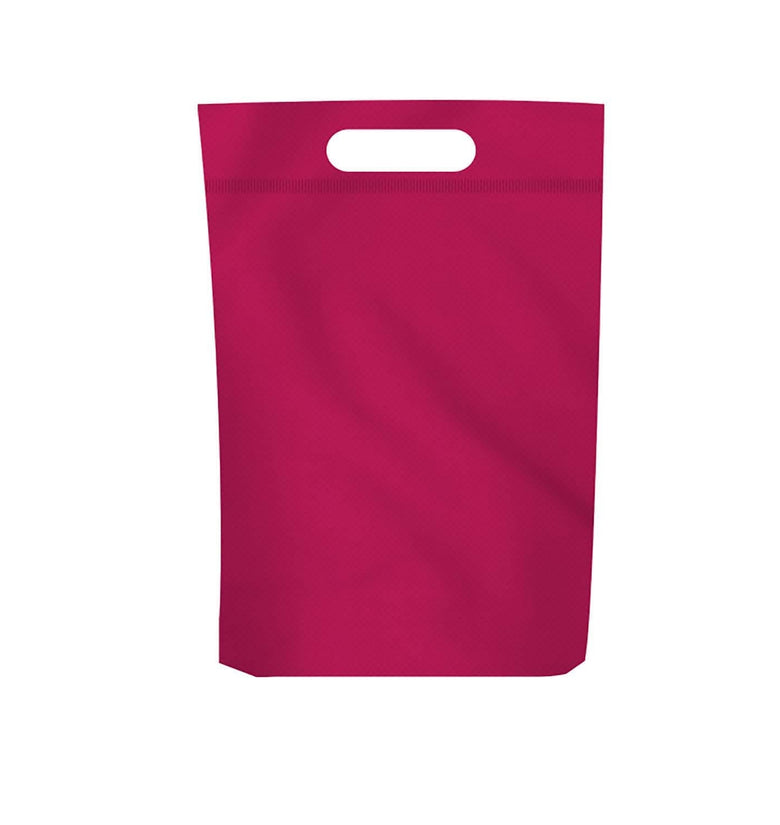 Custom D-cut Heat Seal NonWoven Tote Bags with 2 Inch Bottom