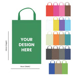 Handle Custom Printed Non-Woven Tote Bags 15 x 20