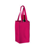 Reusable 1-Bottle Wine Tote Bags 5x11x5 with Bottom Gusset